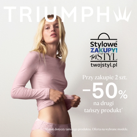 TRIUMPH Kup 2 produkty i dostań -50% na tańszy produkt